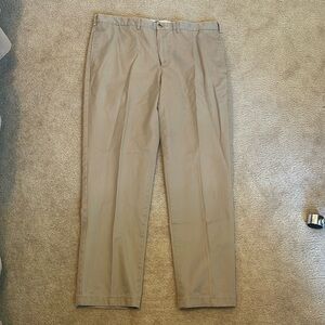 Land’s End Men’s Size 40 Traditional Fit Khaki Dress Pants